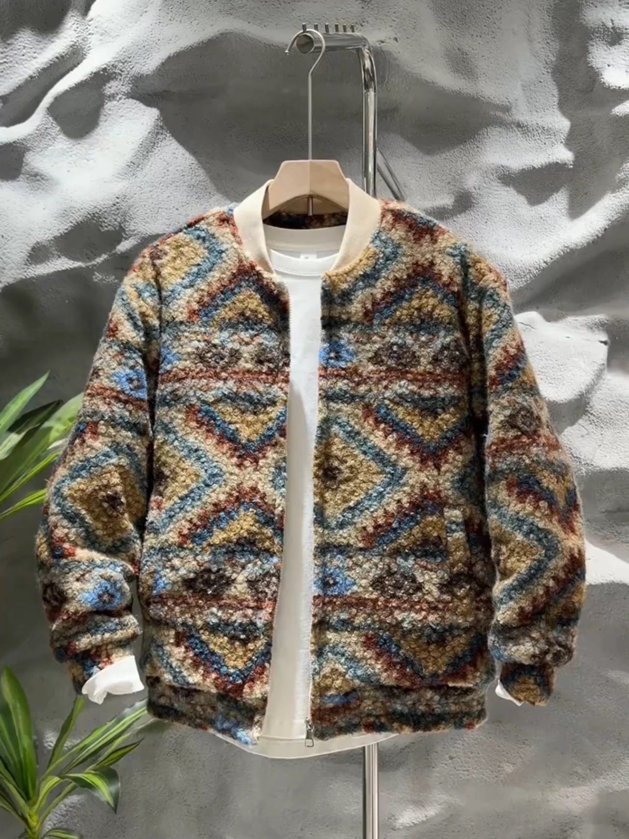 

Утепленная хлопковая куртка с воротником-стойкой для мужчин, повседневная, в стиле ретро, для молодежи, теплая, на молнии, с длинными рукавами