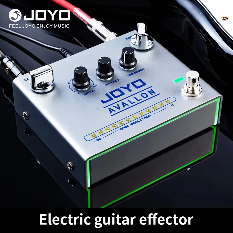 JOYO R-19 Portable Compressor Guitar Effect Pedal Avallon Guitar Bass Effect with RATIO/ ATTACK/RELEASE Function