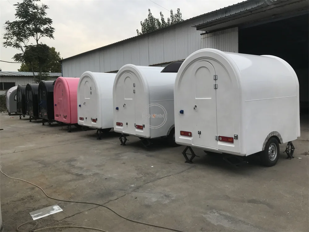 モバイルフードトラック,キッチン用品,アイスクリームキオスク,トレーラー付き