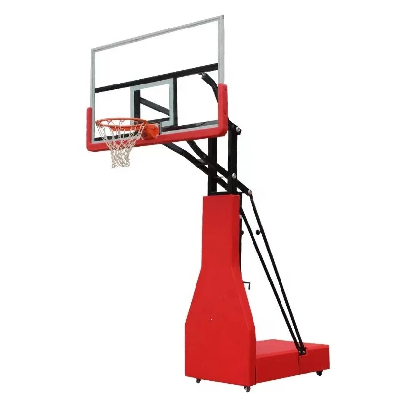 プロ仕様のポータブルバスケットボールスタンド、10フィート調整可能、移動式バスケットボールスタンドシステム（ティーンエイジャー、大人向け）