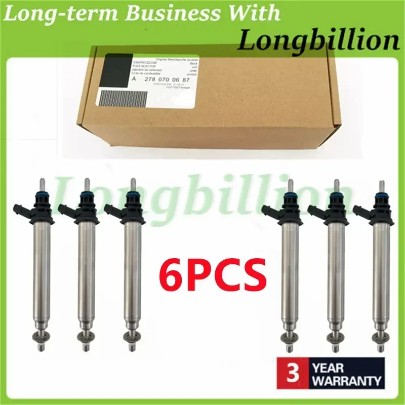 Fuel Injectors Nozzle New A2780700687 0261500065 for Mercedes-BENZ A B C Class 160 180 200 220 250 260 AMG GT GTS Roadster 6PCS