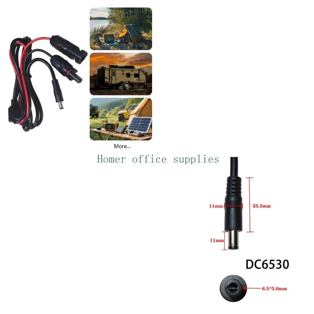 K43B Outdoor Charging Cable with Branch Pair Ends and 1.2 m Reach