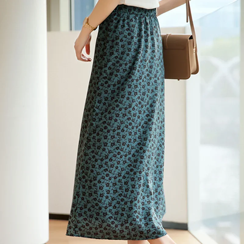 

Skirts Women Printing Slim Casual Elegant Classy Ladies Tender Female A-line Comfortable Fashion Ulzzang Chic All-match Stylish