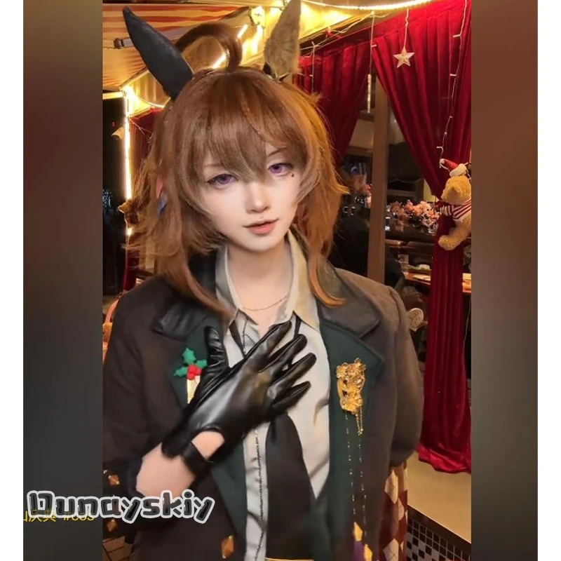 

aBNNS*@Uma Musume Nakayama Festa Christmas Skin Cosplay Outfit Holiday Dress Santa Theme Anime For Fans Anime Outfit Halloween