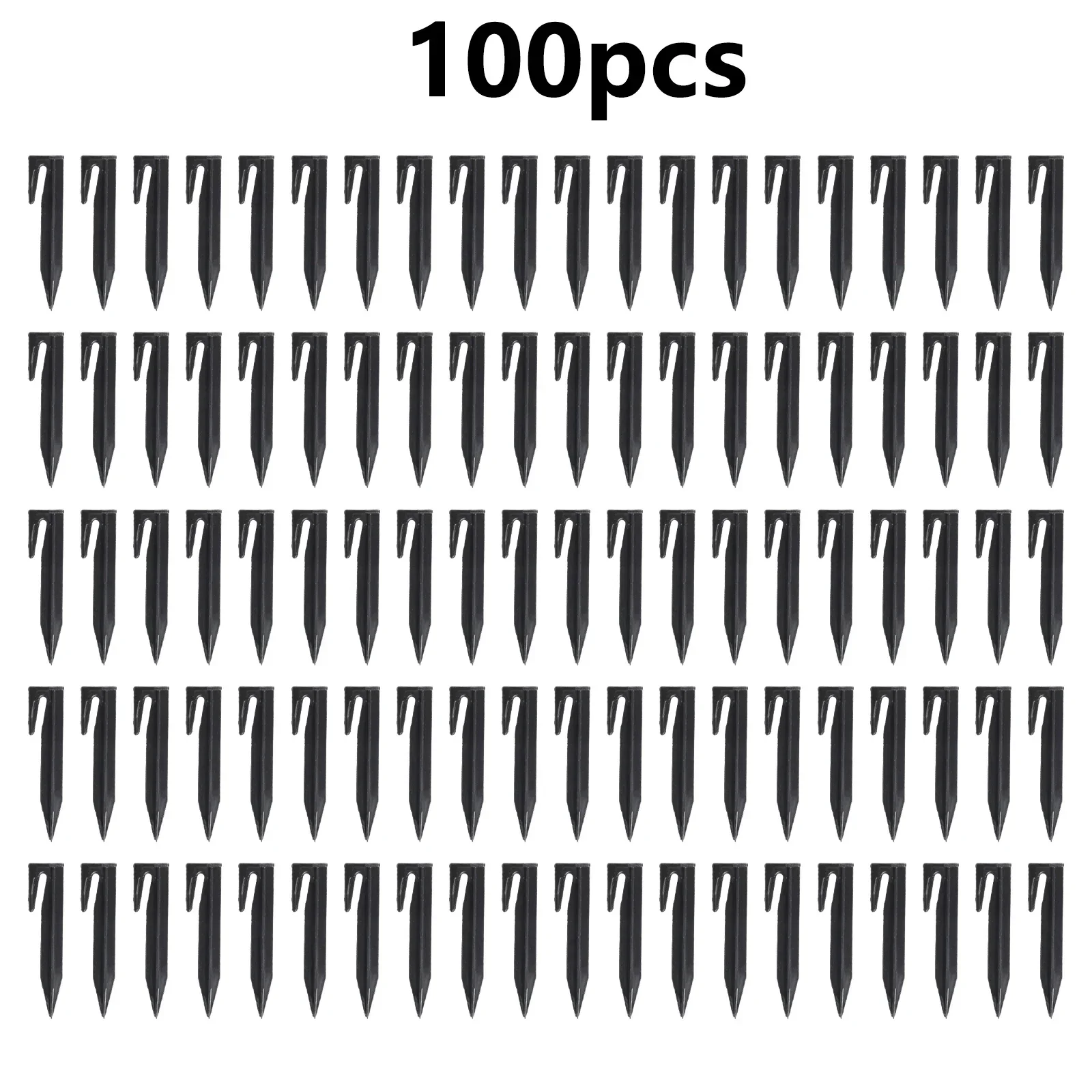 

Lawn Spikes Boundary Pegs Black Boundary Nail Lawn Mower Spare Parts For Securely Anchoring 100pcs Accessories