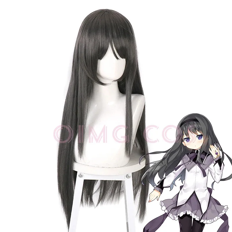 

Puella Magi Madoka Magica Akemi Homura Косплей Парик Аниме Костюмы на Хэллоуин для женщин Игра