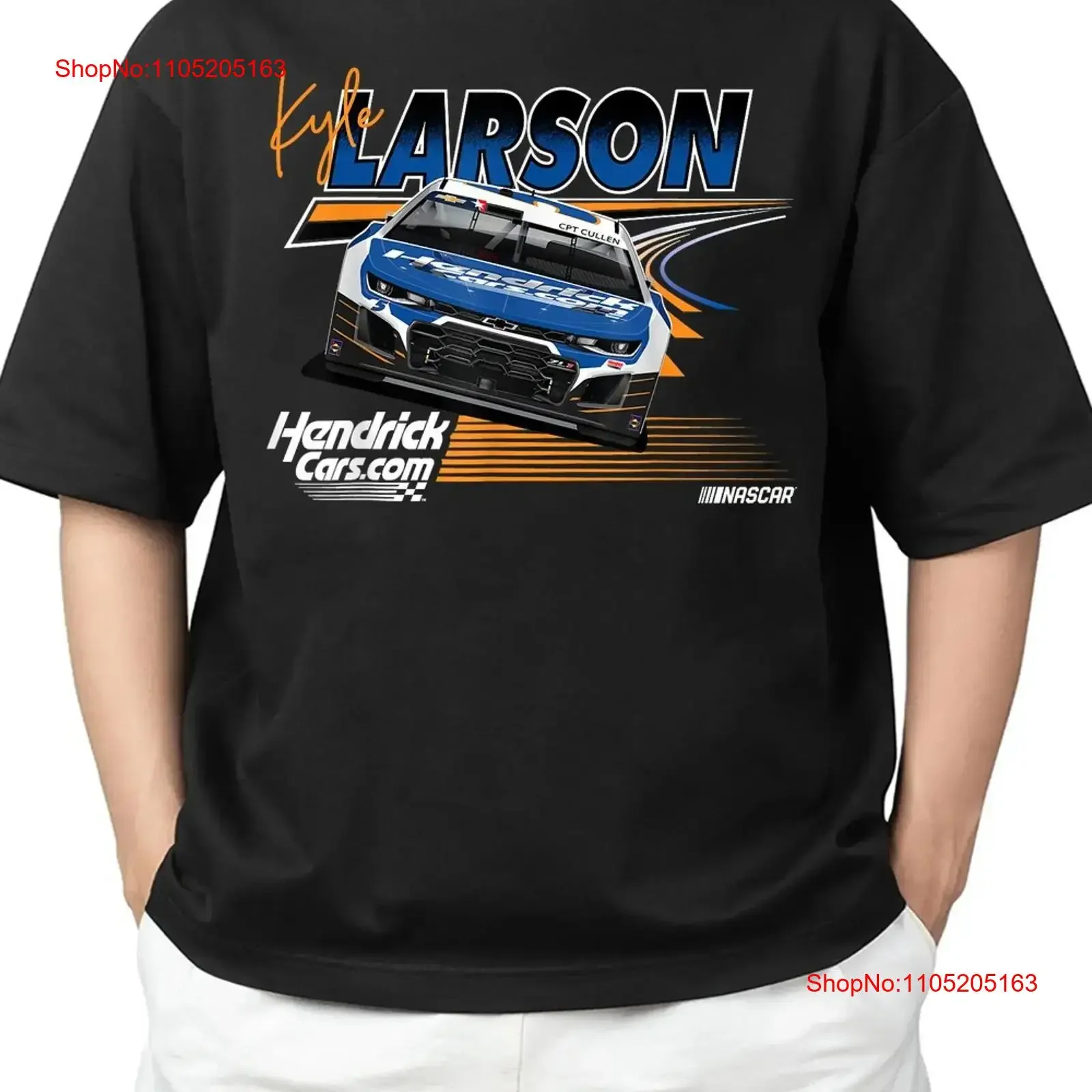 Kyle Larson Prime Race Lines T Shirt Fit for S 4XL vintage Washed streetwear graphic Casual designer clothes Versatile