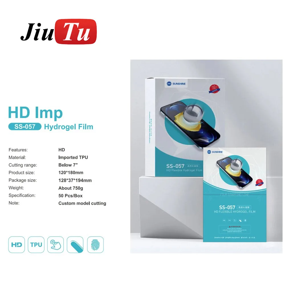 Sunshine Flexible Hydrogel Film SS-057HE SS-057S SS-057EK SS-057 Screen Protective Films for SS-890C Pro Max Machine Plotter