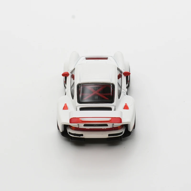 XCARTOYS POP RACE متوفر في المخزون 1:64 Turbo 964 Singer DLS Track White Diecast Diorama Model Collection ألعاب مصغرة
