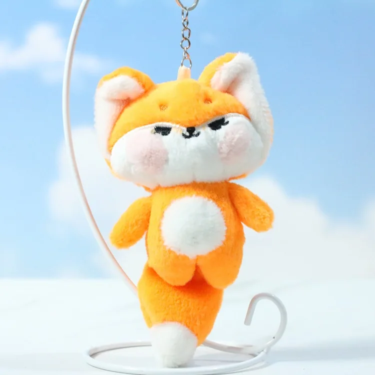 New Netflix Cute Little Fox Doll Doll 12CM Children's Cartoon Plush Toys Bag Pendant Doll Keychain Couple Plush Doll Pendant