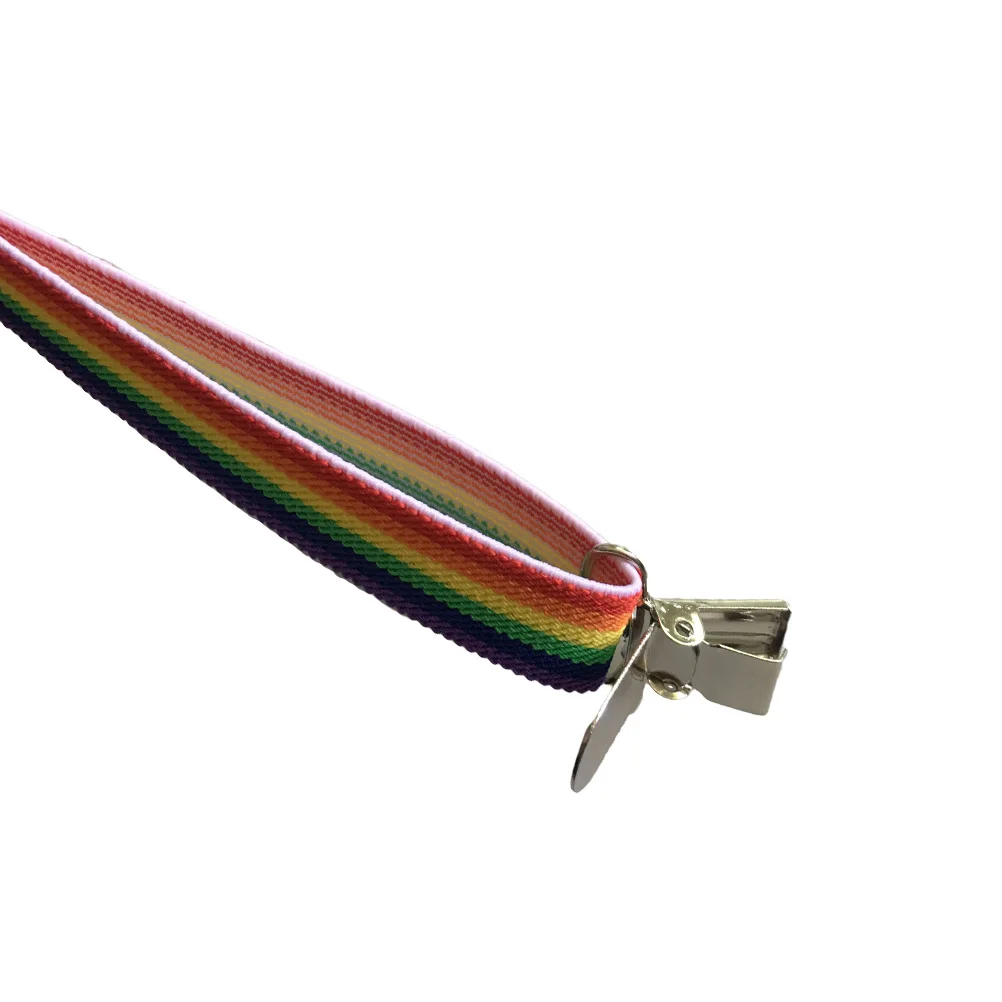 

Y-Shape Rainbow Suspenders Solid Elastic Adjustable Clip Suspenders for Men Women Casual Formal Trousers Jeans Clothes