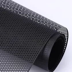 300x1000mm Durable PVC negro a prueba de polvo altavoz parrilla malla estéreo Audio altavoz cubierta protectora de malla hoja