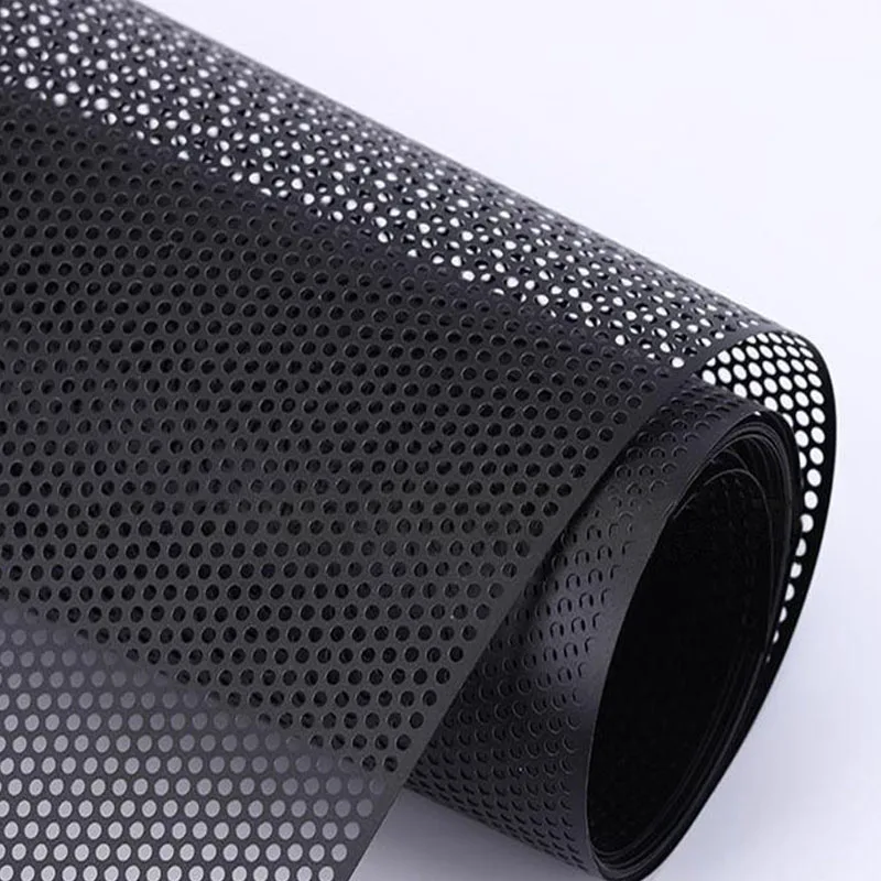 Durável Pvc Preto à Prova de Poeira Alto-falante Grill Malha Estéreo Áudio Alto-falante Capa de Malha Protetora Folha 300×1000 mm