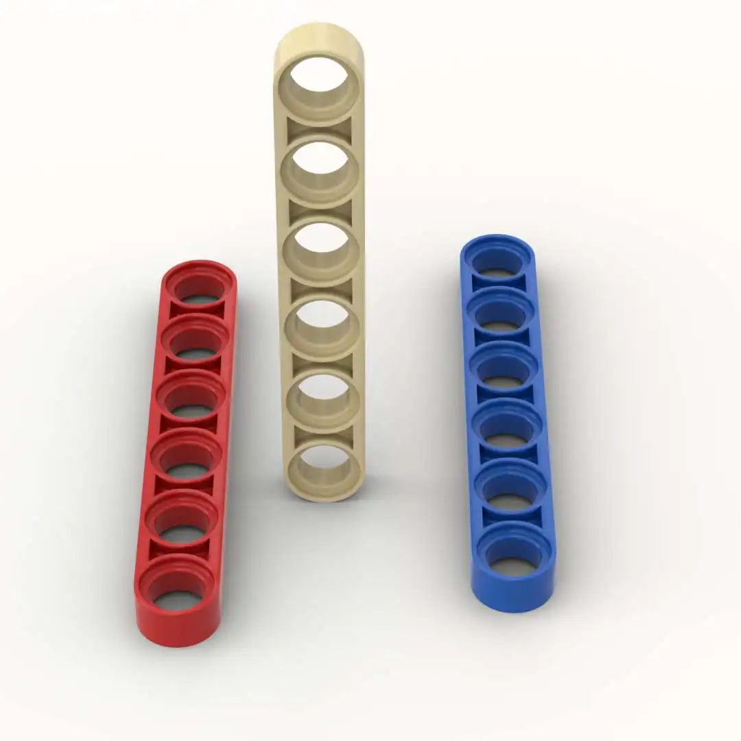 

10PCS Parts Plate 32063 Liftarm Thick 1x6 Connector With Hole Building Blocks 100% Compatible DIY Bricks Toys