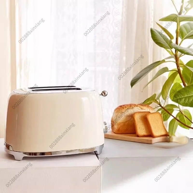 For TSF01 Retro Toaster Multi-Function 2 Slice Bread Toaster Home Breakfast Maker with Reheat Function