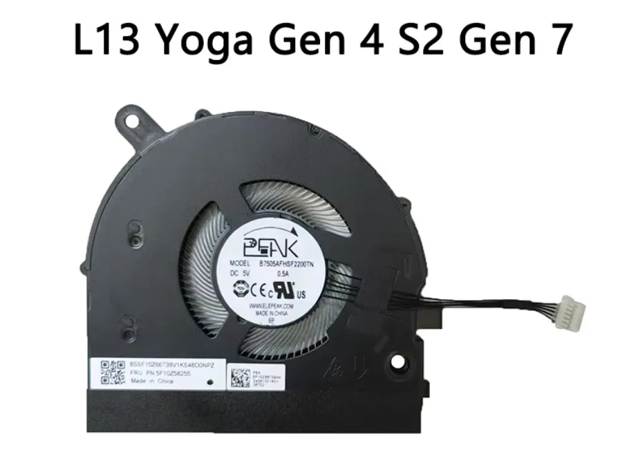 Free shipping, brand new and original, suitable for Lenovo L13 Gen 3/4/5 Yoga S2 Gen 7/8/9 cooling fan
