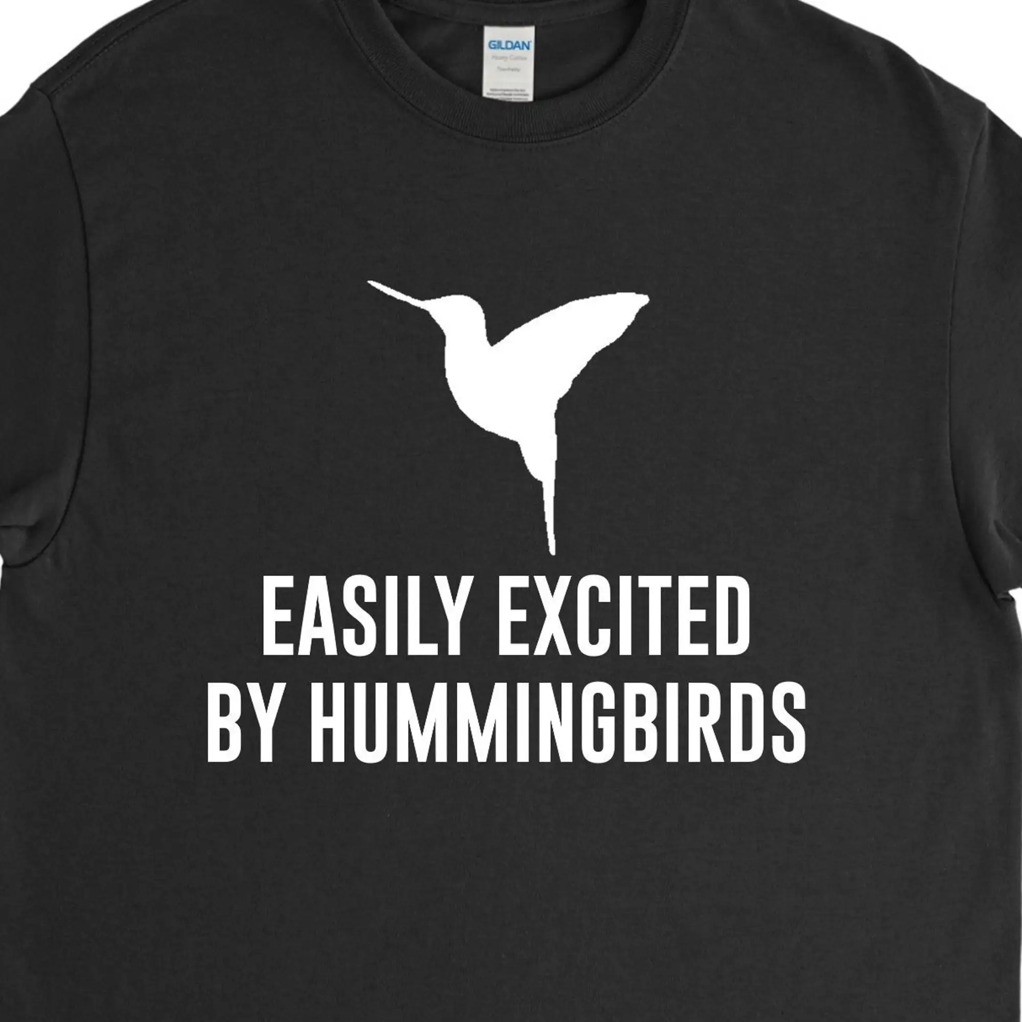 Easily Excited by Hummingbirds,Hummingbird Shirt,Hummingbird Gift,Bird Lover,Feeding Hummingbirds,Gift for Him