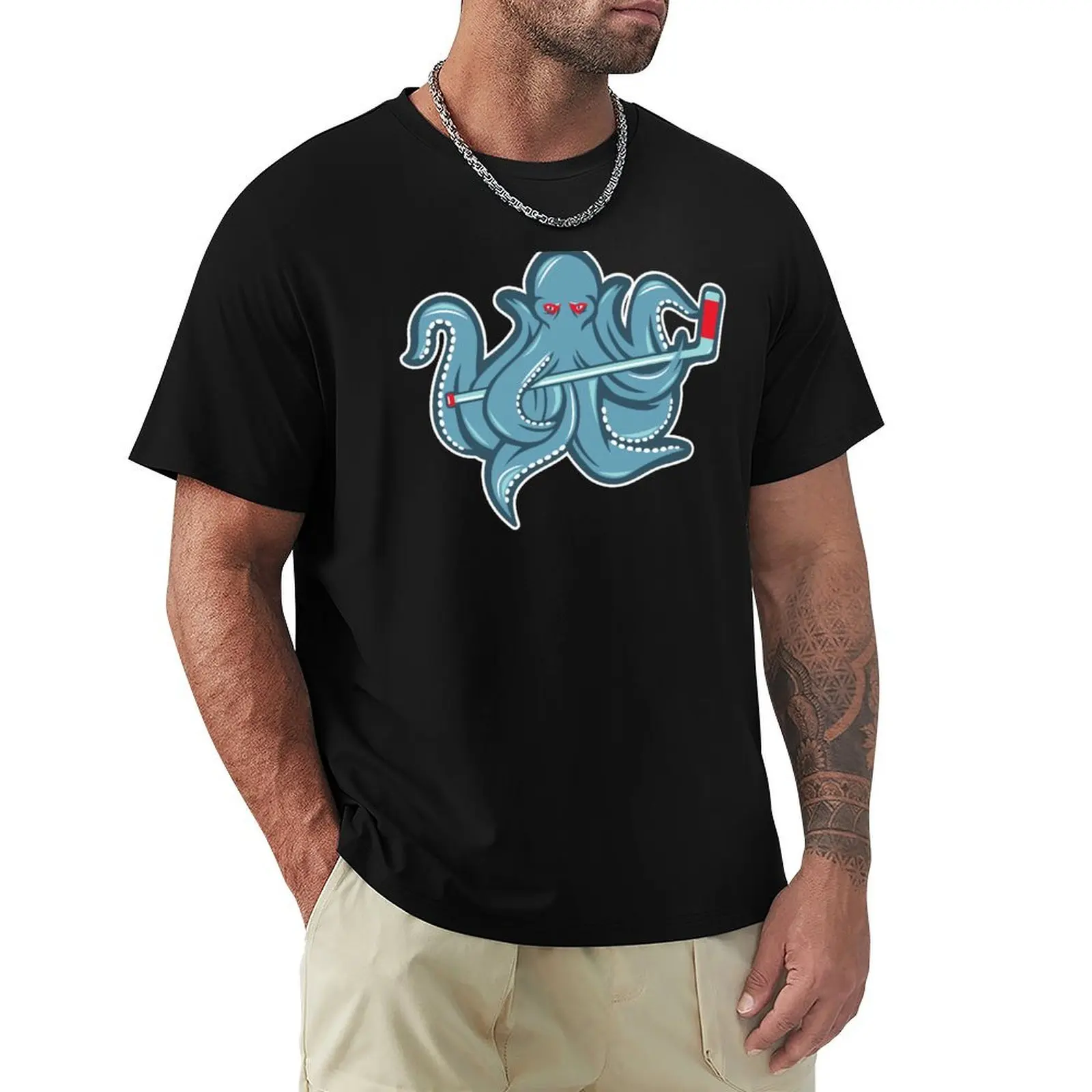 Seattle - Hockey Sea Creature T-Shirt Breathable Workout Short Sleeve Top