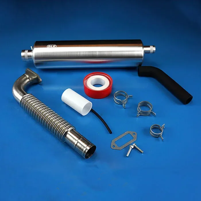 Para Silenciador Largo Original DLE, Juego Escape Y Piezas Para Motor Gasolina DLE170