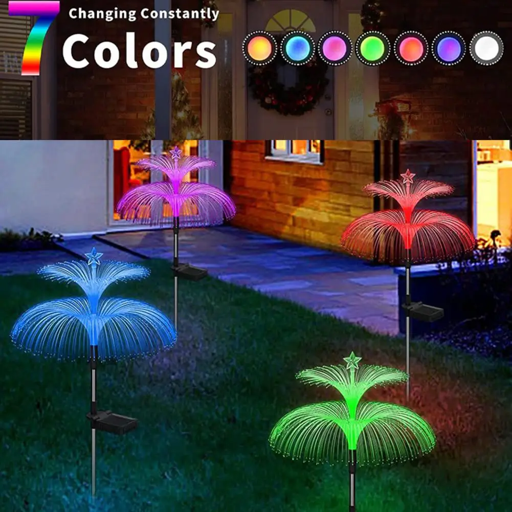 

Solar Jellyfish Light Feast of Lights at Night Attractive Waterproof Solar Lights Jellyfish Star Lamp for Garden for Outdoor