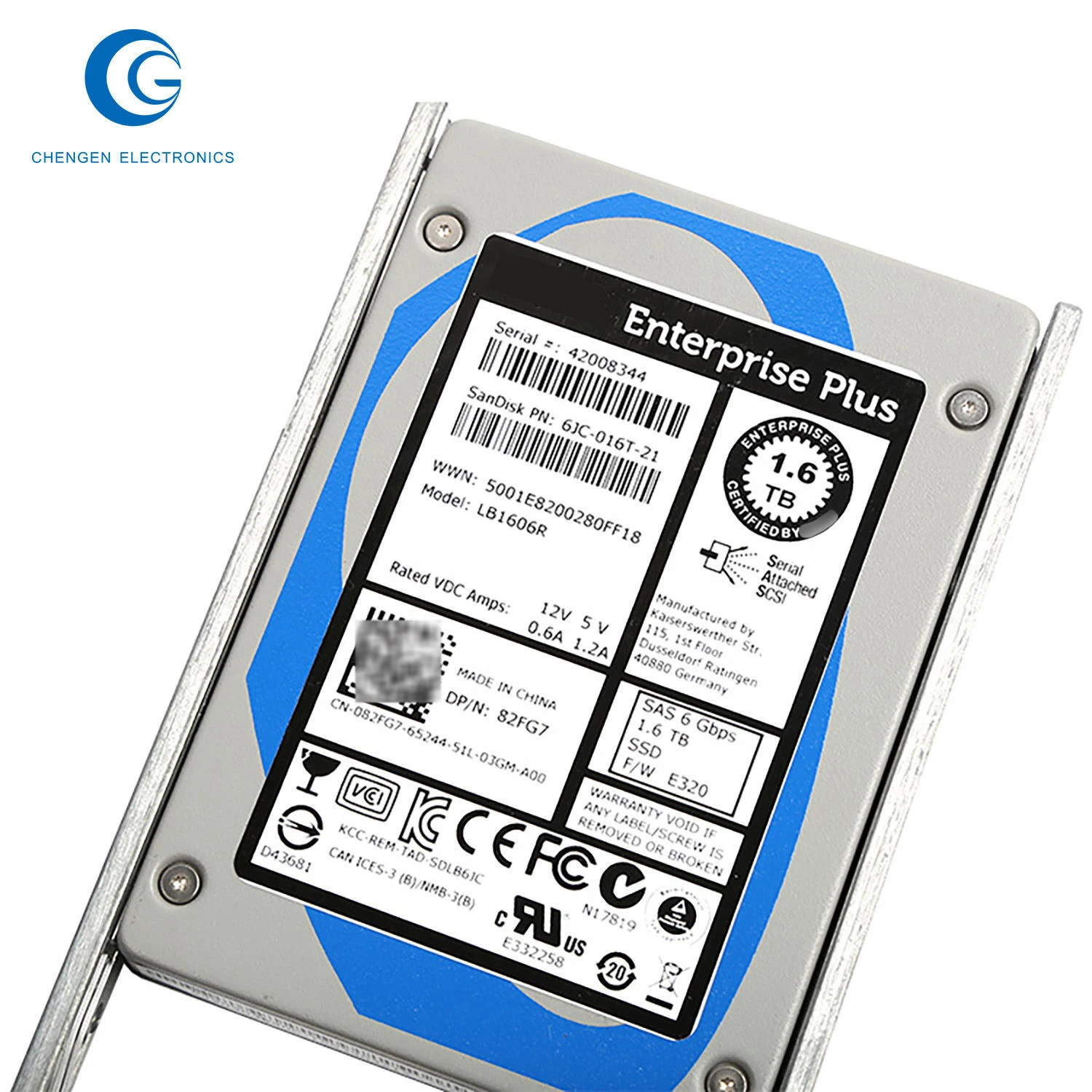 Storage Hard Disk 82Fg7 Lb1606R 1.6Tb Sas 2.5 Inch Ssd For Pn 82Fg7 Sc4020 Sc8000 Server Ssd