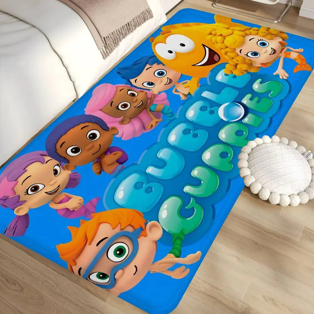 

Коврик для прихожей Bubble Guppies, нескользящий коврик для прачечной, декор для прачечной, коврик для балкона, детской, гостиной, прикроватный коврик