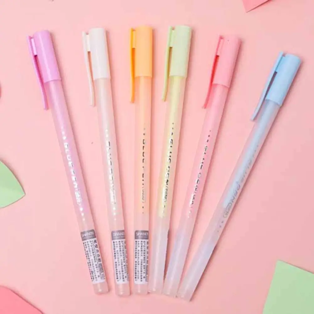 DIY Candy Color Glue Pen Quick-Drying Pen Shape Solid Glue Stick Pen Creative Stationery High Viscosity Glue