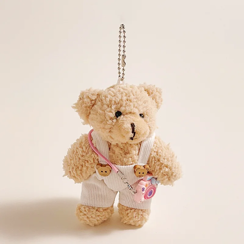 New Pendant Sweet Style Key Chain Cute Plush Bear Plush Pendant Valentine's Day Gift For Girls Plush Doll Teddy Bear Bag Pendant