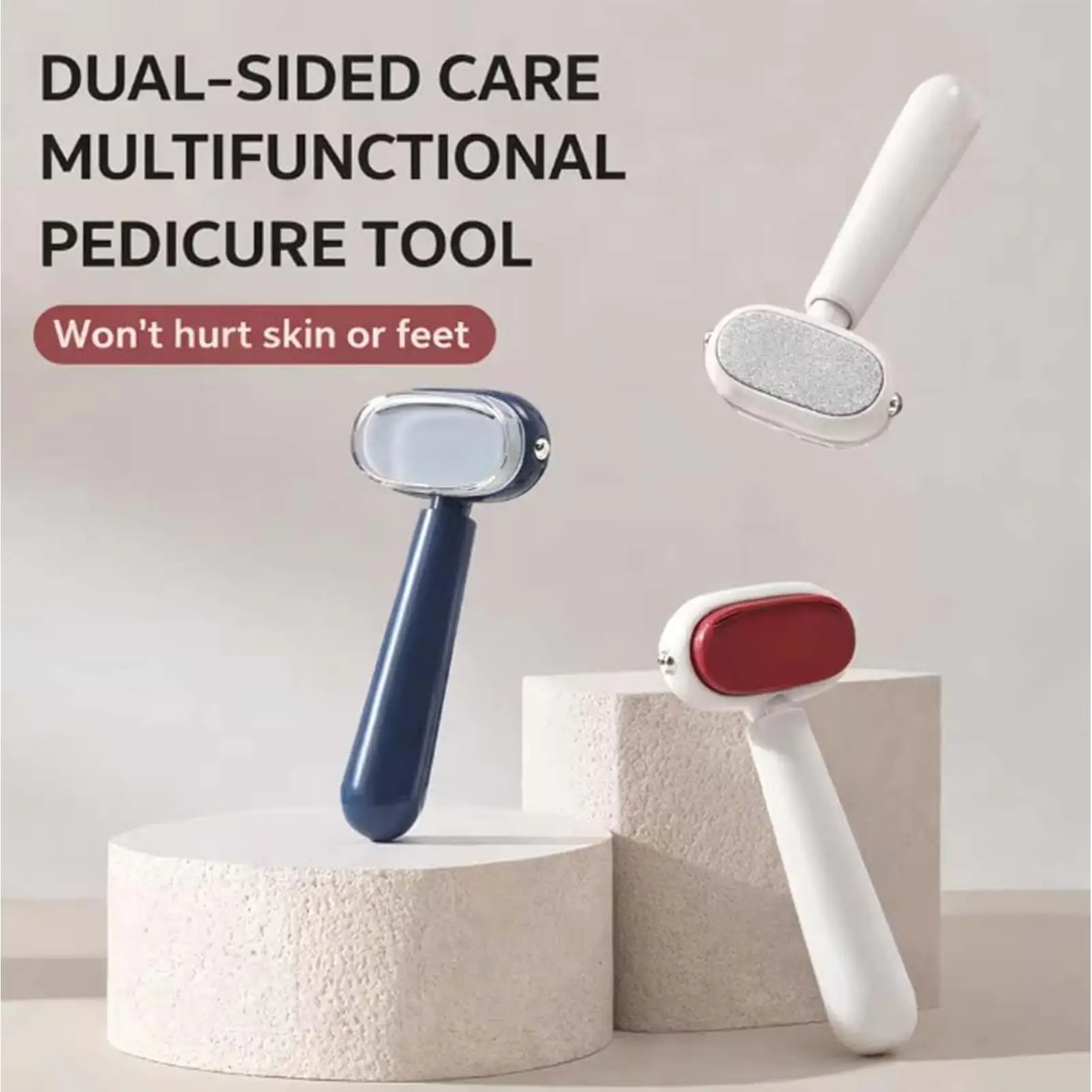 DualSided Foot File Manual Pedicure Tool Multifunctional Callus Remover for Heel Dead Skin Home Foot Care Pedicure Tool