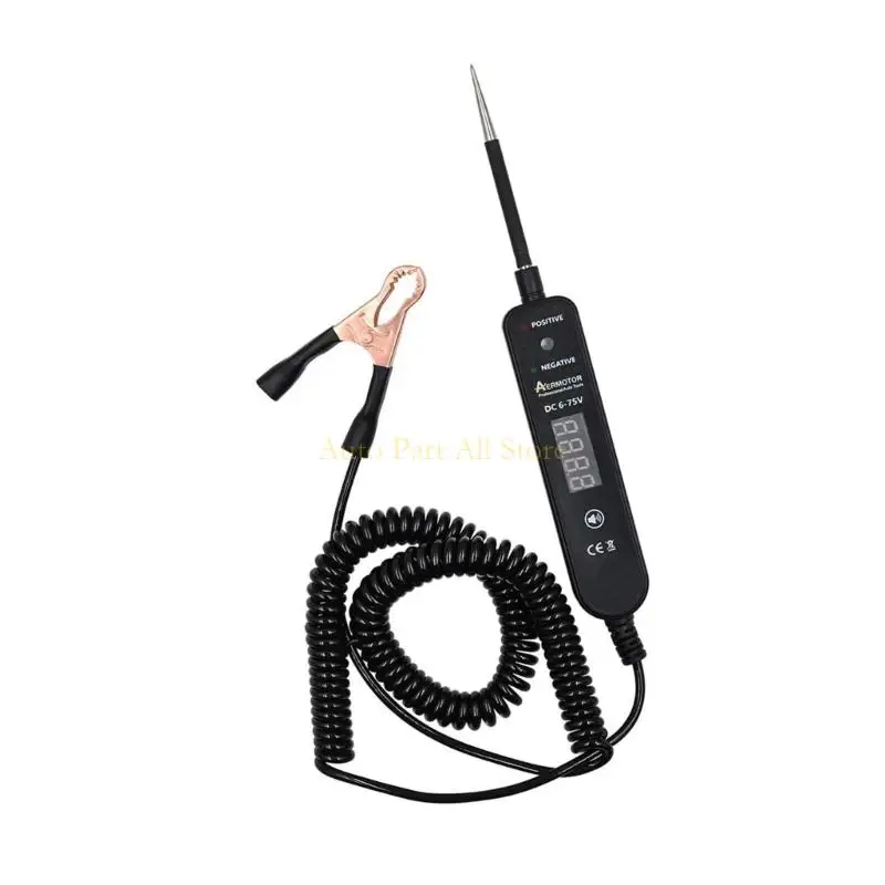 J0MA Digital Automotive Circuit Tester dengan Deteksi Deteksi Tegangan LED Display untuk Kendaraan Truk Truk Elektrikal Masalah