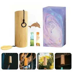 Miwayer Windbell Bamboo Chord Wind Chimes Windchime Chime Craft Outdoor Garden Patio 8 Rods Notes Zen Meditation C G Dm Am Chord