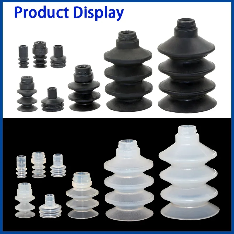 5pcs/pack ZP2 Series 3-Layer Bellows Vacuum Cup Flexible Multi-Layer Sucker For Robotic Pick And Place ZP2-06JN 09JS