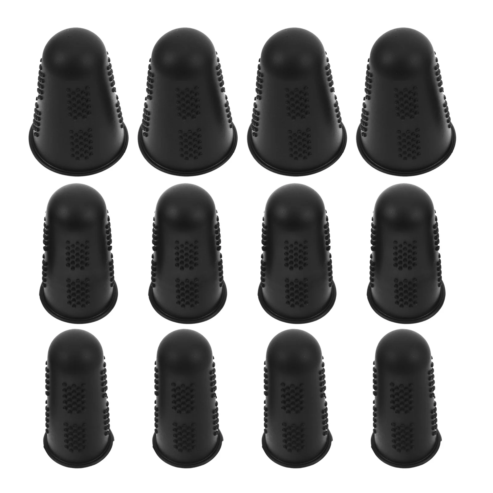 

12Pcs Silicone Heat Insulation Finger Protectors Anti-Slip Reusable Finger Guards for Hot Glue Crafting Sewing Ironing Sorting