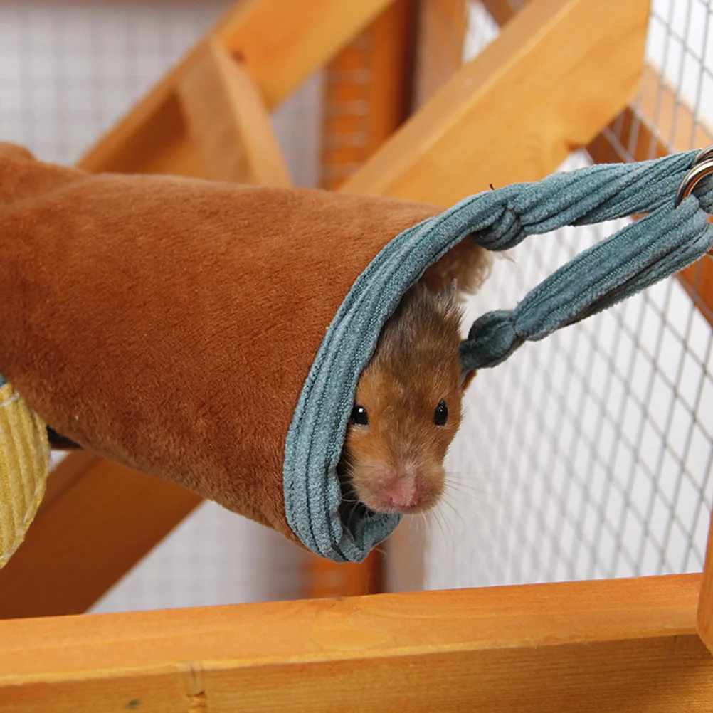 

Small Pet Warm Tunnel Nest Soft Breathable Cotton House Cage Hamster Bed Hammock Rat Squirrel Gerbil Nest Hamster Bed