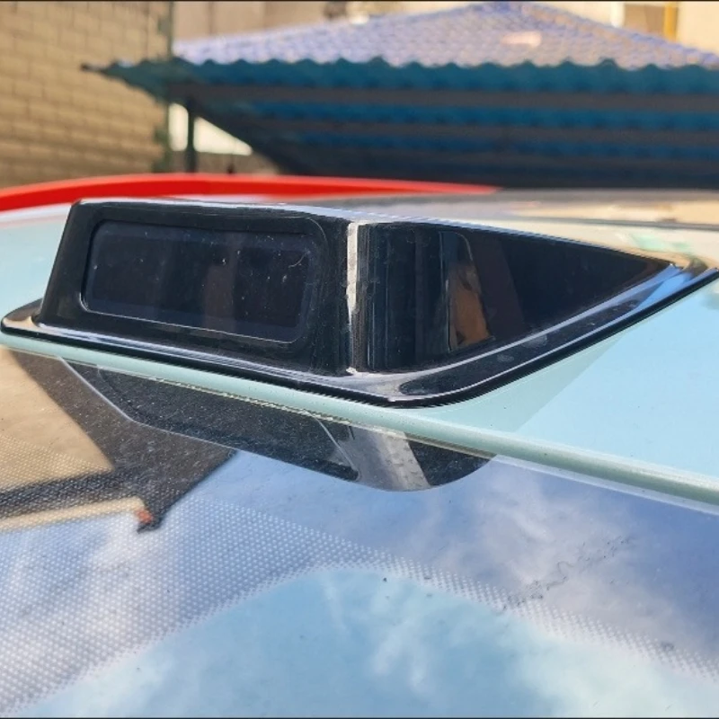 Automobile Universal Three-color Waterproof Solar Simulation LED Radar Decorative Light Roof Pilot Car Accessories