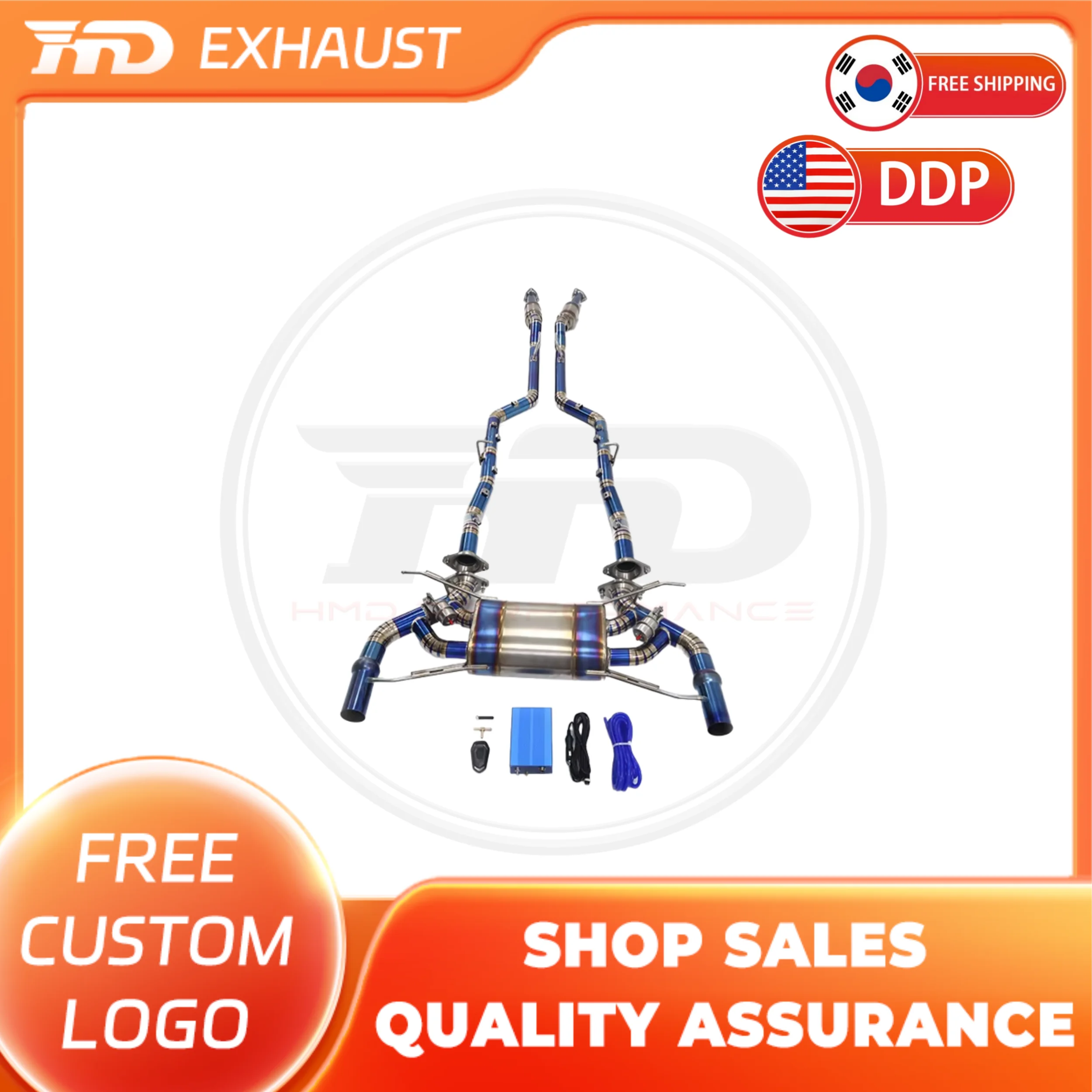 

HMD Лидер продаж Титановая выхлопная система Performance Catback выхлоп для глушителя Aston Martin DB9 V12 с клапанами