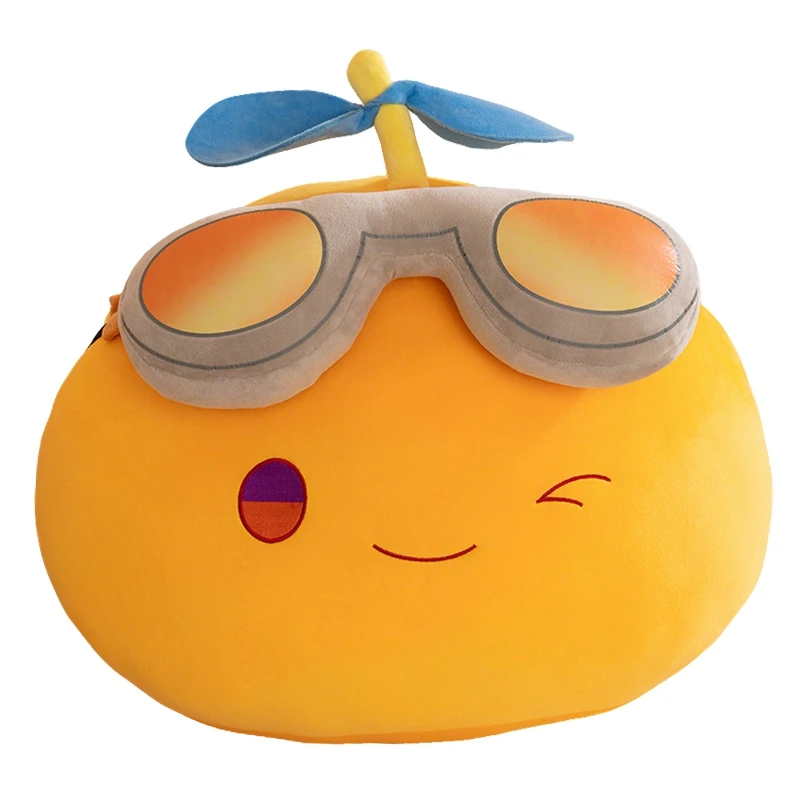 Kawaii الحب والمساحة العميقة أفخم مجموعة وسادة أفخم نظارات صفراء دمية وسادة لعبة الخيزران اليعسوب لينة Goft للأطفال