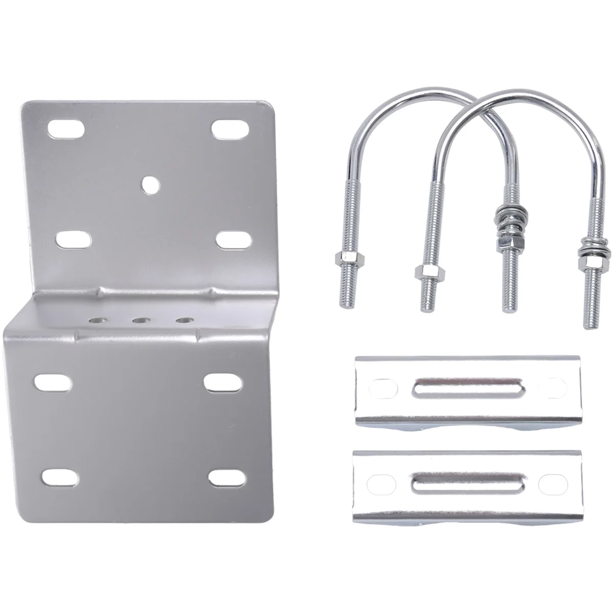 Kits de montaje en poste de antena, soporte de montaje en poste de antena con abrazadera de pernos en U dobles, soporte de mandíbula en V para soporte de poste de antena