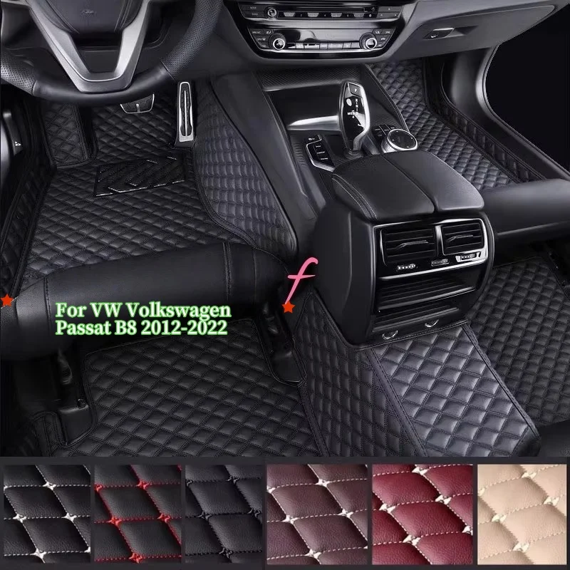 

Автомобильные коврики на заказ для VW Volkswagen Passat B8 2012-2022, детали интерьера, автомобильные аксессуары, водонепроницаемый ковер