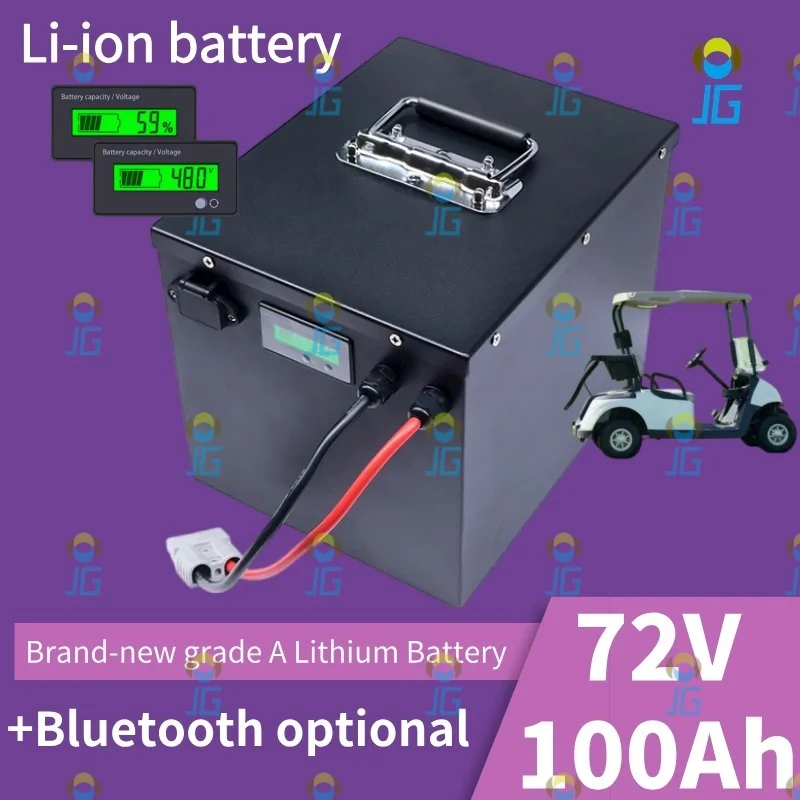 

72V 100Ah Li-ion With Charger Lithium Polymer Battery For 6000W 9000W Tricycle Motorcycle Scooter Electric Vehicle