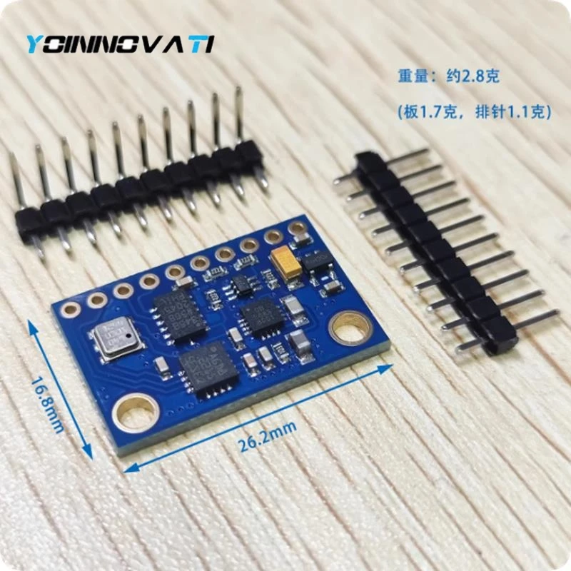 1PCS 2PCS BMP180 9-Axis IMU Sensor Module Gyro Accelerometer Magnetometer MWC