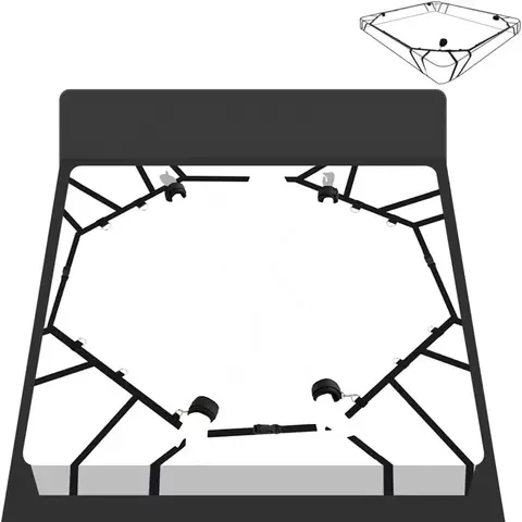 Sex Bondage Fetish Set Kit Handcuffs Sextoy Hand Legs Wrist Ankle Cuff Erotics Slave Sadomasochism Bed Restraint BDSM Adult Toy