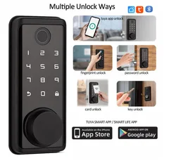 Smart Deadbolt Locks Entry Front Door Tuya APP Wifi Keyless Fingerprint Keypad Digital Bluetooth Lock For Home