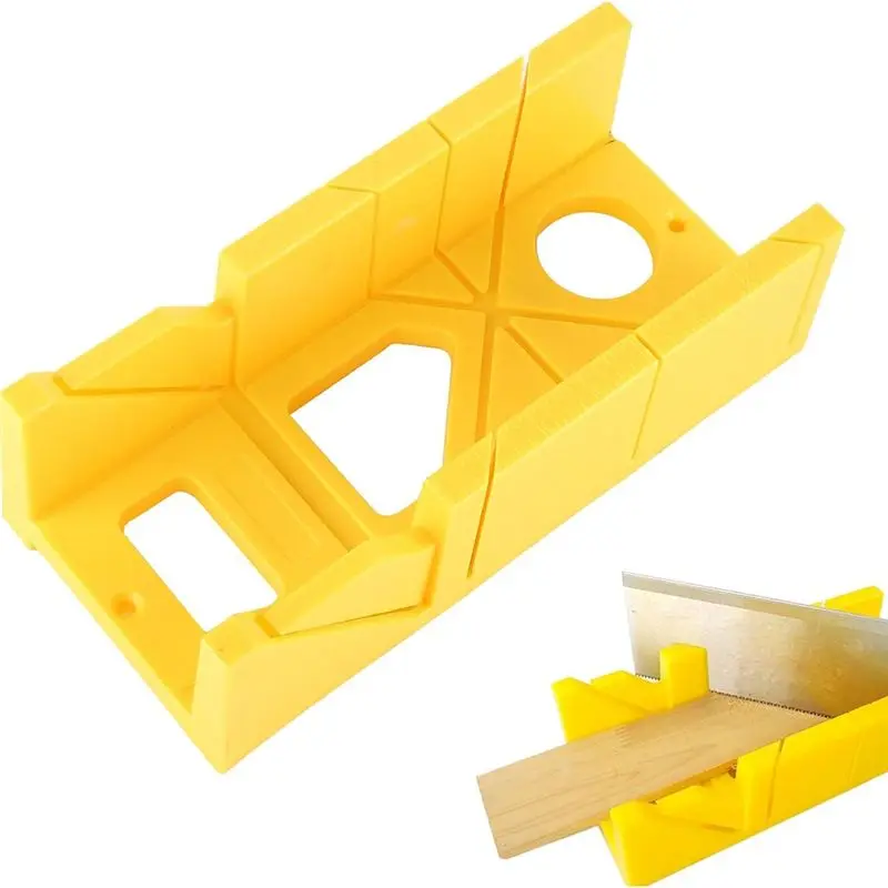 A53Q-Miter Box 12 Inch, Miter Box With Ruler Graduation, 45 Degree, 135 Degree Preset Cutting Box