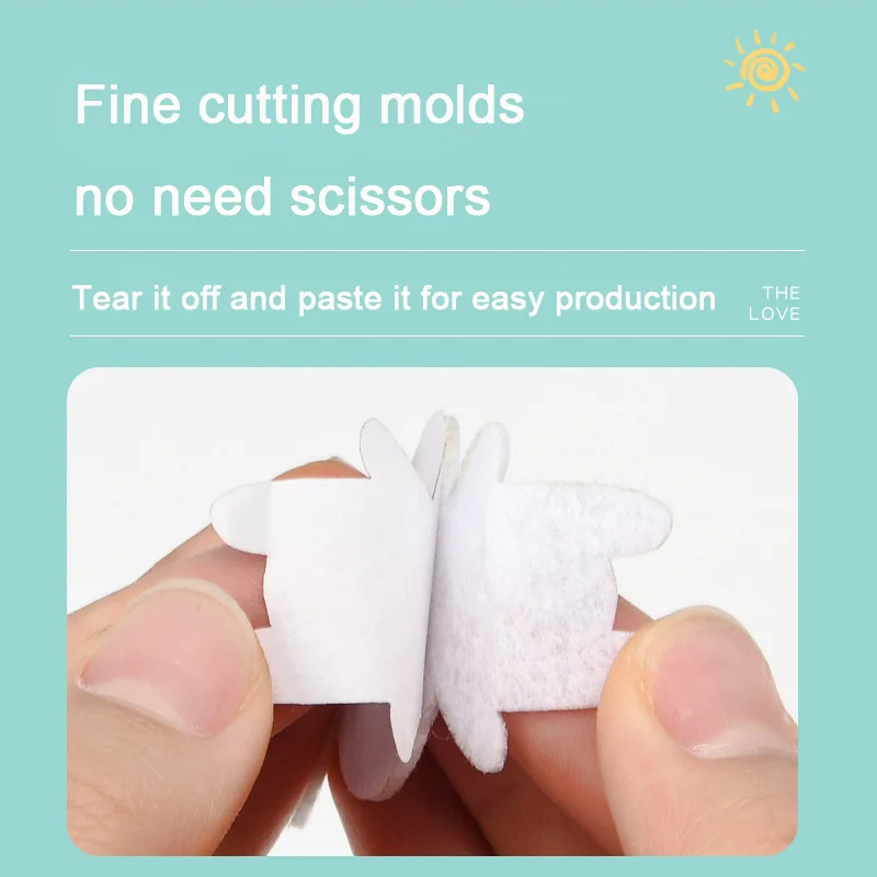 DIY ショルダーバッグ不織布縫製キット子供のための手作り針糸スプライシングクロスボディ財布女の子の誕生日プレゼント