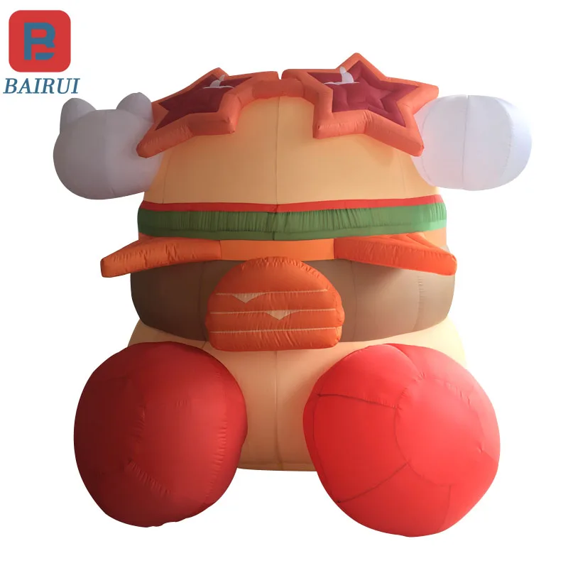 

Giant inflatable Burger Model Burger restaurant decoration gourmet party atmosphere advertising props can be customized