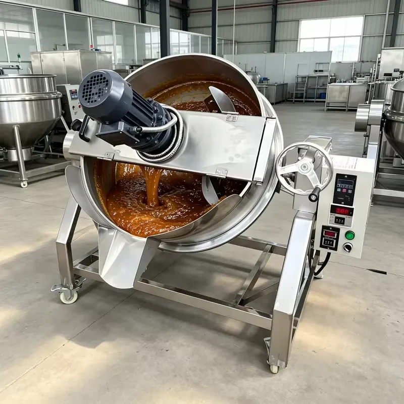 Commercial Stainless Steel Tilting Steam Kettle Industrial Electric Soup Cooker for Meat Vegetable Rice Porridge Large