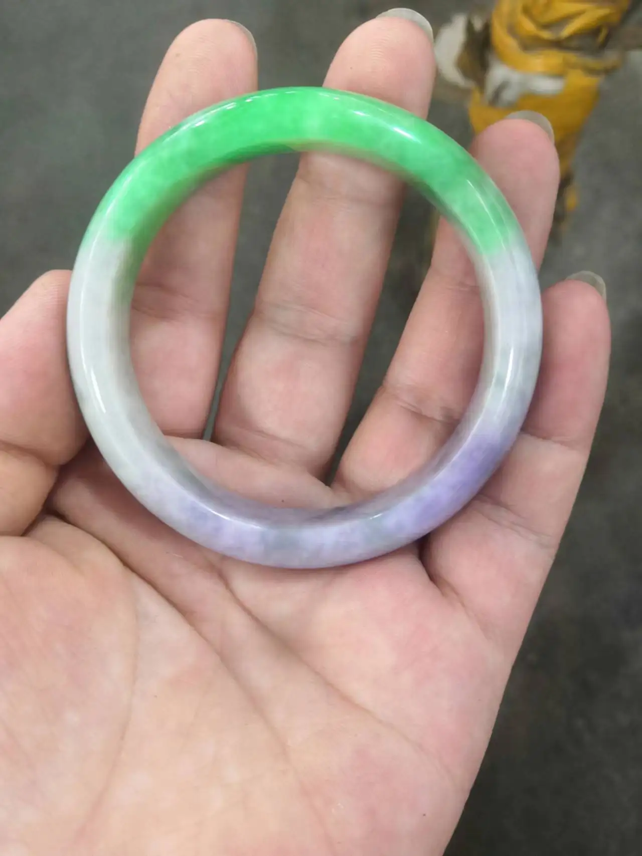 Send Certificate Real Burma Jades Bangle Purple Green Jadeite Certified Jade Bangles Myanmar Emerald Bracelets Gemstone Jewelry