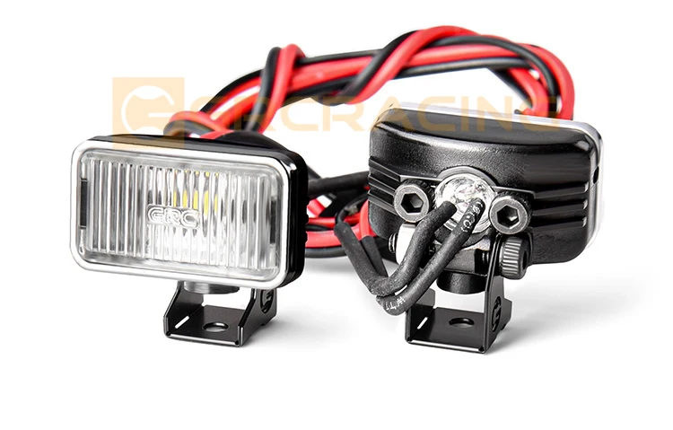 GRC Pro Version Spotlight RC Fernbedienung Modellauto mit galvanisiertem Reflektor Suchscheinwerfer 20 mm rechteckiger Scheinwerfer G157UY – Detail 5