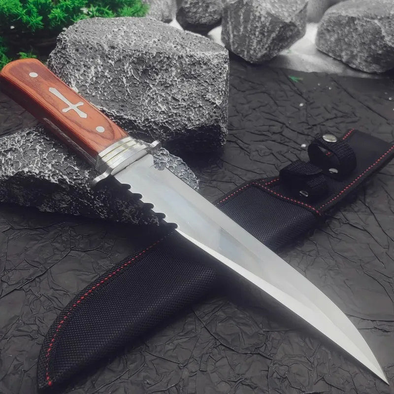 Mongolian small knife, hand-held meat knife, camping knife, portable small knife, outdoor knife, barbecue knife